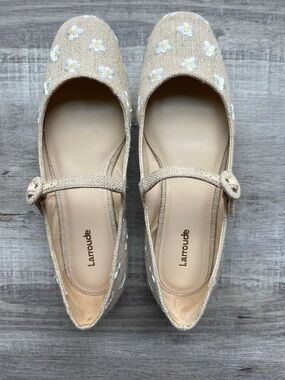 Larroudé Mary Jane flats - size 8.5